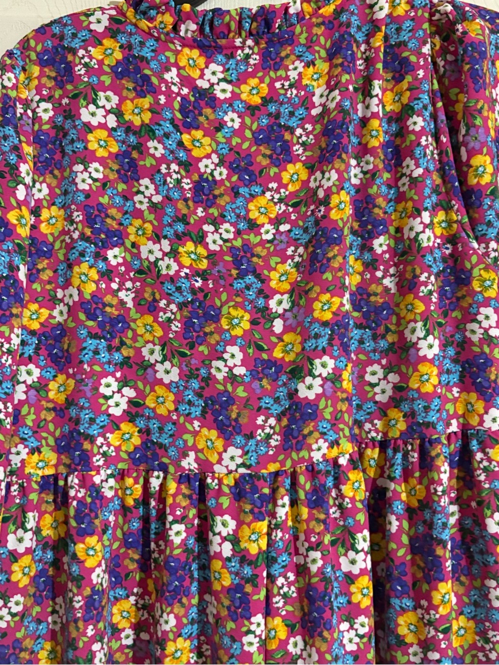 Floral V-Neck Tiered Maxi Dress - Picture 7 of 8